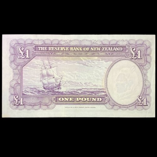 1 Pound Fleming Signature New Zealand Banknote aUNC - Image 2