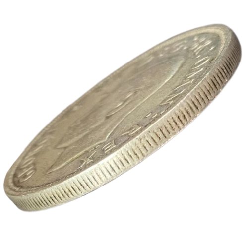 1937 United Kingdom 1 Crown Coin VG - Image 3