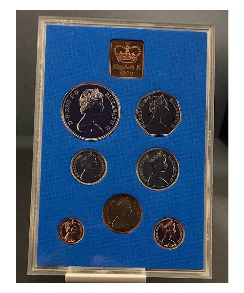 Limited Edition 1972 UK Proof Annual 7 Coin Set - Image 2