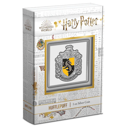 Hufflepuff Crest 1oz Silver Coin - HARRY POTTER™ - Image 2