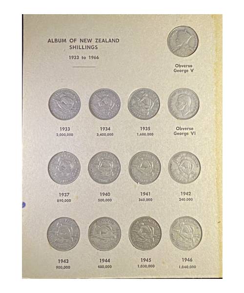 John Bertrand New Zealand Shilling Coin Album - Image 2