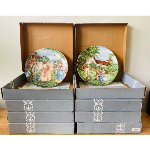 THE VILLAGE GREEN set of 8 WEDGWOOD plates - Image 3