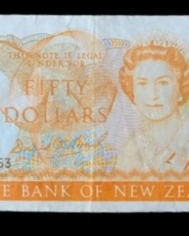 Last Prefix New Zealand Banknote $50 DT Brash