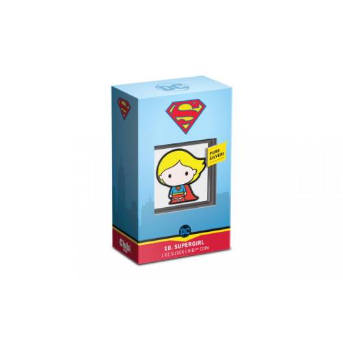 1 oz Supergirl Silver chibi coin - Image 2