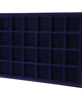 24 Grid Velvet Frame Coin Tray