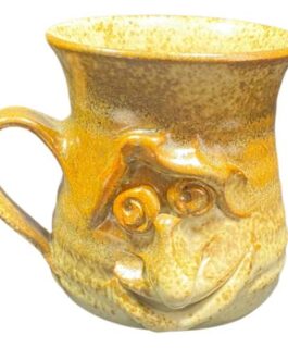 Character Face Smiling Pottery Mug