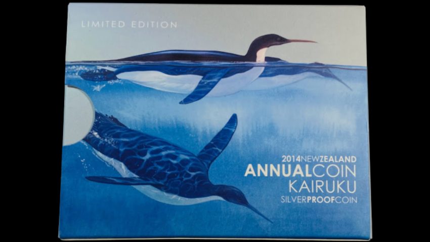 2014 New Zealand Kairuku Penguin Proof Silver Coin - Image 5