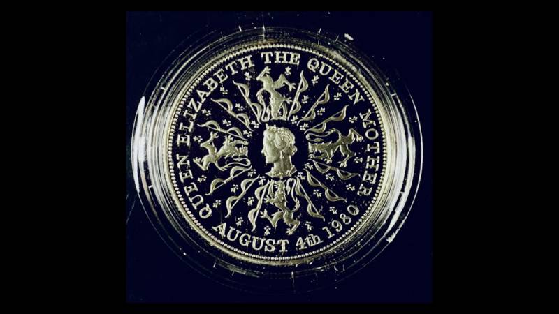 1980 Queen Mother 80th Birthday Proof Silver Crown