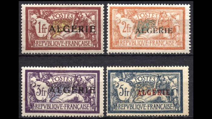 4 Stamps Of France Overprinted "Algerie"