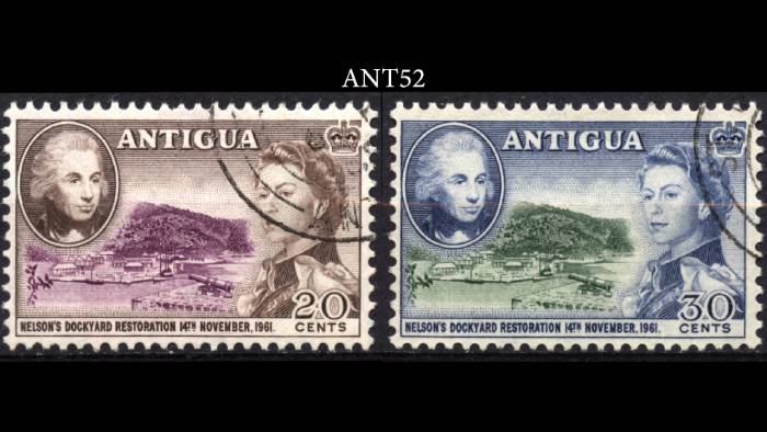 1961 Antigua 20c & 30c Stamps