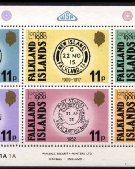1980 Falkland Island Miniature Stamp Sheet