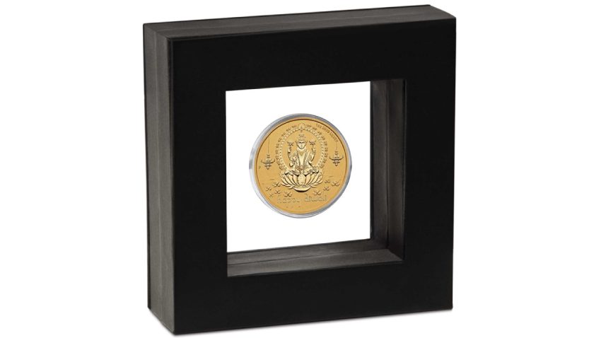 Diwali 1oz Silver Gilded Coin - Image 4