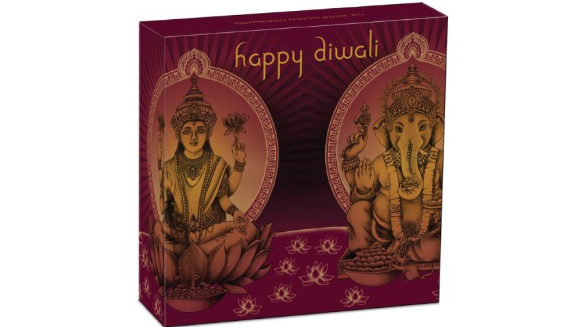 Diwali 1oz Silver Gilded Coin - Image 5