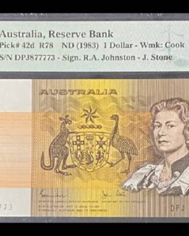 PMG 65 1983 Australia $1 Banknote