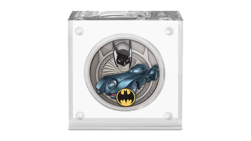 2021 DC Comics 1989 Batmobile 1Oz Silver Coin - Image 2