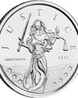 2021 Gibraltar Lady Justice 1 Oz Silver Coin