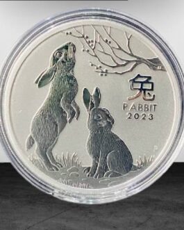 1oz Perth Mint Silver 2023 Year of the Rabbit Coin