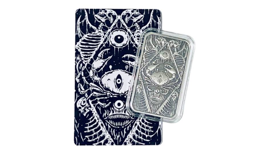 Horror Zodiacs - Cancer 1 Oz Antique Finish Bar - Image 3