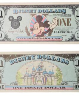 1990 D $1 Mickey Disney Dollar
