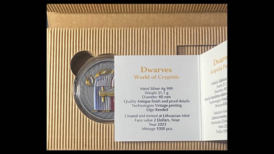 Worlds Of Cryptids Dwarves Ag999 1 Oz - Image 3