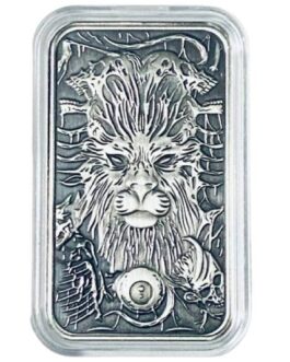 Horror Zodiacs – Leo 1 Oz Antique Finish Bar