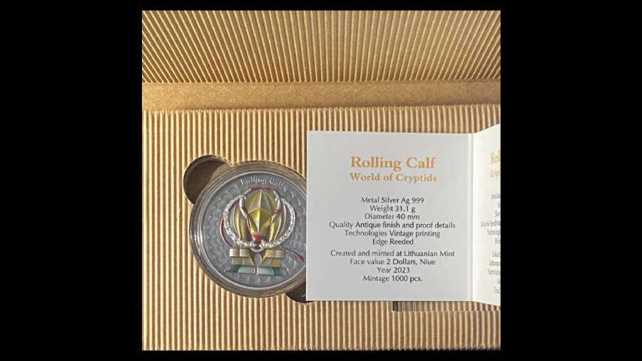 World Of Cryptids Rolling Calf Ag999 1 Oz - Image 4