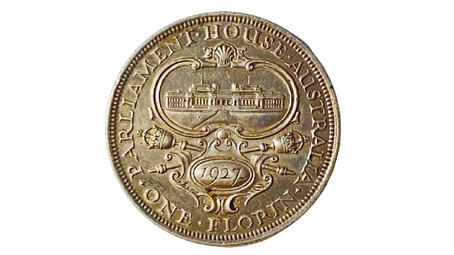 1927 Parliament House Australian florin