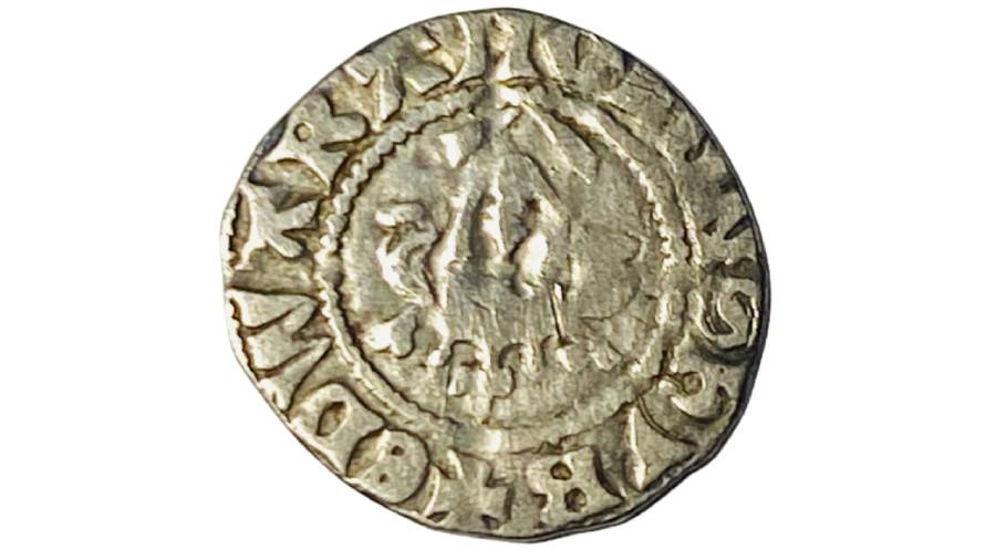 1299-1301 Edward I London Silver Cross 1 Penny VF - Image 2