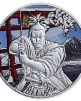 1 oz Colorized Fiji Silver Ancient Warrior Samurai Coin
