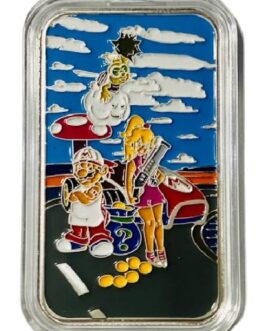 Gangster MARIO & PEACH 1oz Silver Bar