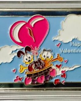 Happy Valentines Day GARFIELD & ODIE 1 Oz Silver Bar