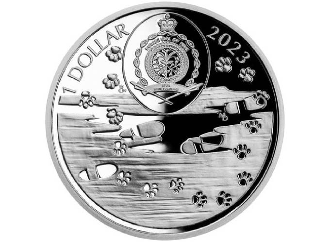 SIBERIAN HUSKY Dog Breeds 1 Oz Silver Coin - Image 2