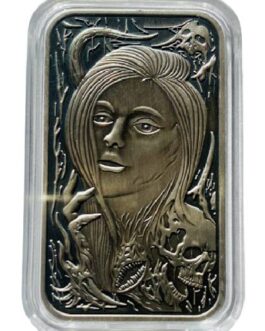 Horror Zodiacs – Virgo 1 Oz Antique Finish Bar