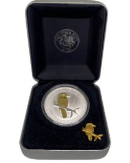 2005 1 oz Silver Kookaburra Coin & Pin Set