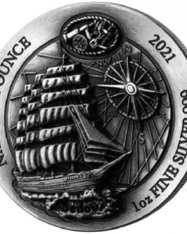 SEDOV NAUTICAL OUNCE 2021 1 OZ HIGH RELIEF ANTIQUE