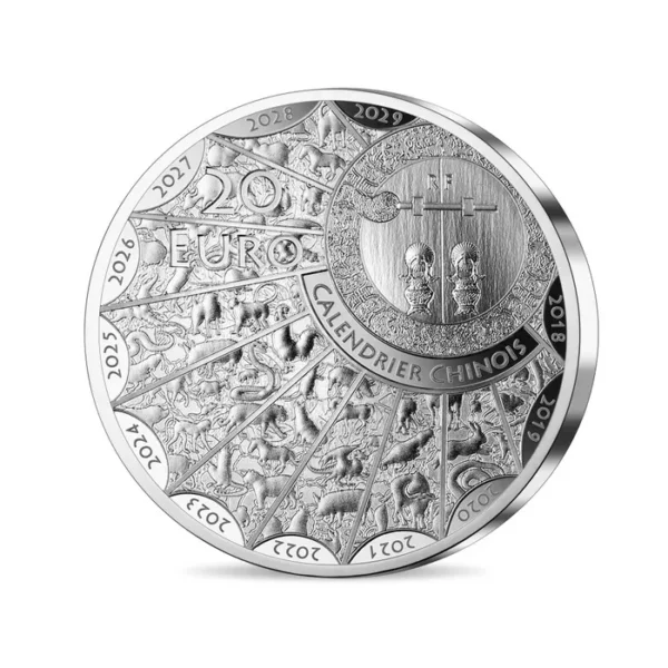 2024 Year of the dragon High Relief Silver coin - Image 2