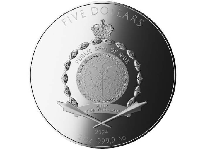 PHOENIX & DRAGON ULTRA HIGH RELIEF 2 OZ PROOF SILVER COIN - Image 2