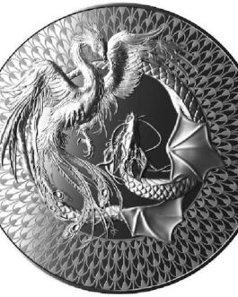 PHOENIX & DRAGON ULTRA HIGH RELIEF 2 OZ SILVER COIN