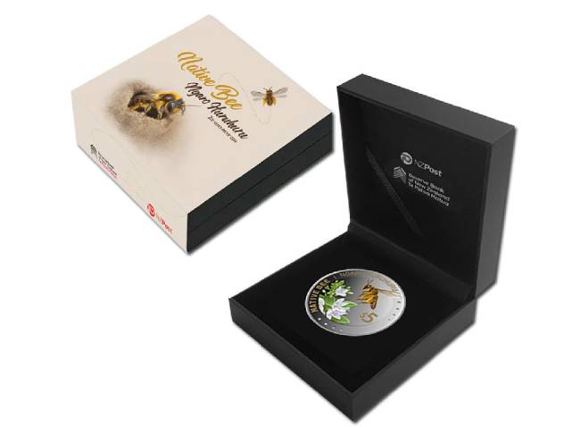 2023 Native Bee Ngaro Huruhuru 2oz Silver Proof Coin - Image 2