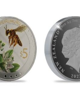 2023 Native Bee Ngaro Huruhuru 2oz Silver Proof Coin