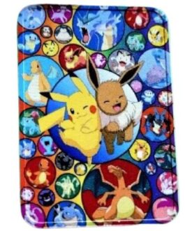 Pokémon Pikachu & Eevee 1 Oz Fine Silver Colorized Art Bar