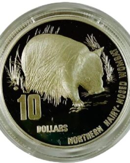 1998 Australia’s Endangered Species Wombat Silver Coin