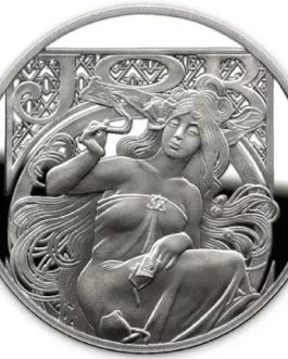JOB, Mucha Collection 1oz .999 Silver Proof Round