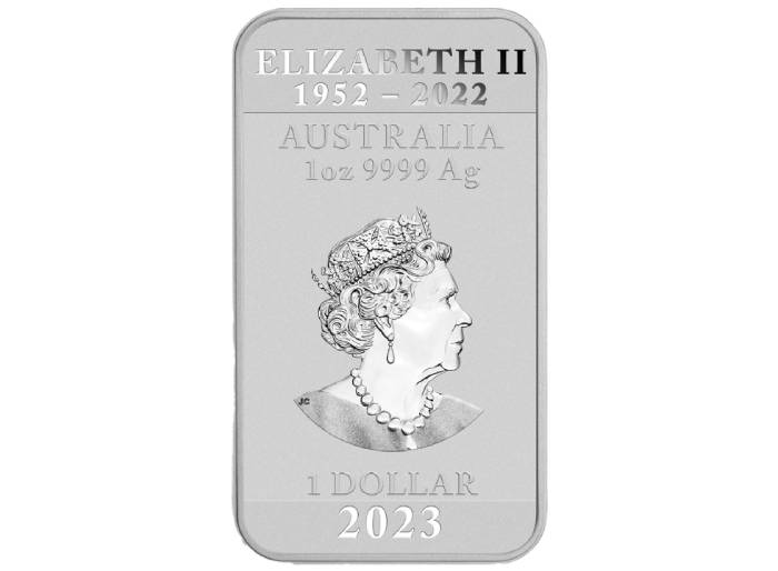 Perth Mint 2023 1oz Dragon Rectangular Silver Coin