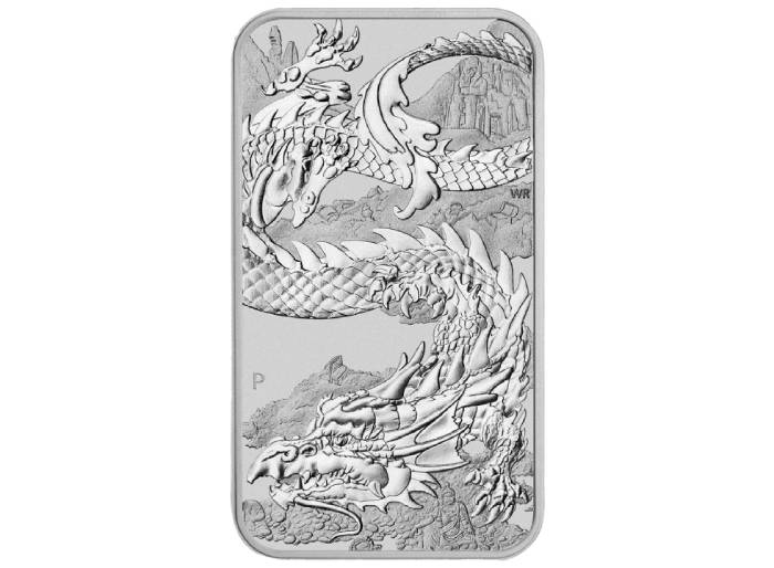 Perth Mint 2023 1oz Dragon Rectangular Silver Coin