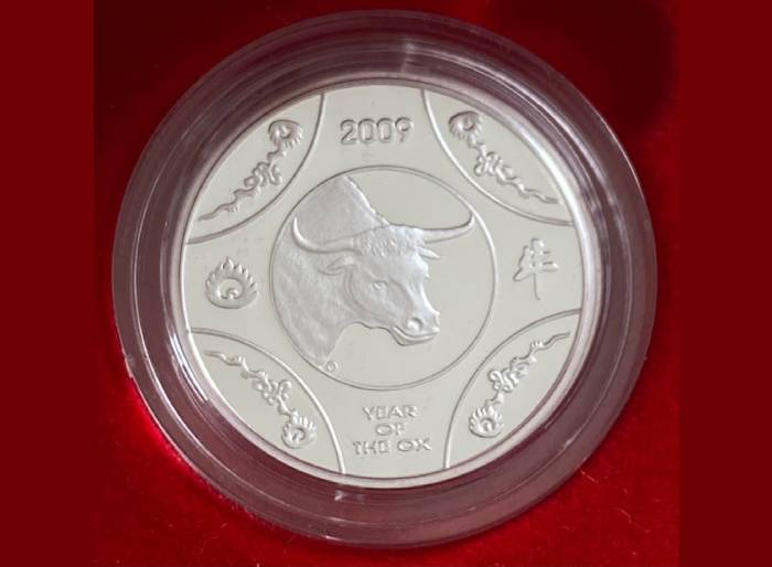 2009 Year Of The Ox Silver Proof Coin