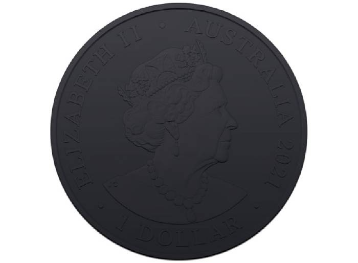 1oz Australia Silver Zoo Burning Cheetah Black Platinum Coin - Image 2