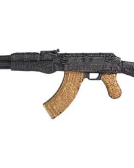 ASSAULT RIFLE Black & Gold 2 Oz Silver Coin