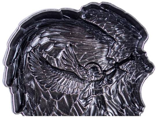 ARCHANGEL GABRIEL Wings 2 Oz Silver Stackable - Image 5