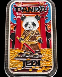 Panda Jedi 1 Oz Enameled Silver Bar